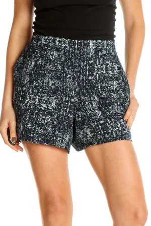 Blue Printed Chic Shorts