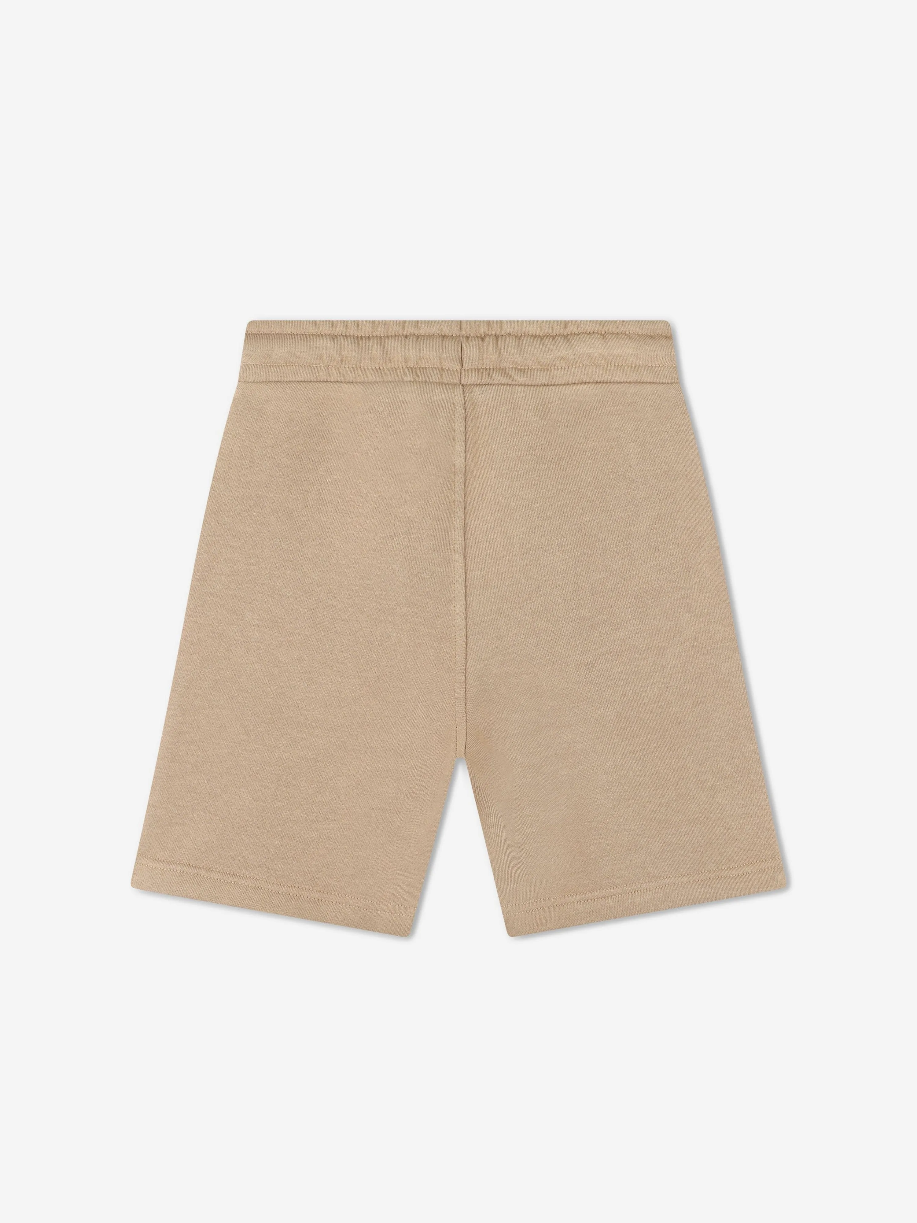 BOSS Boys Logo Print Shorts in Beige