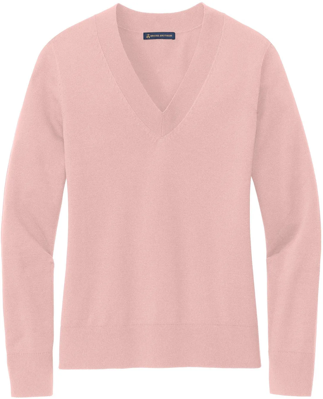 Brooks Brothers Ladies Cotton Stretch V-Neck Sweater