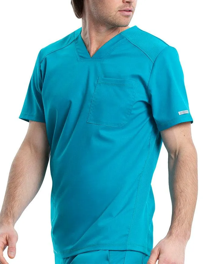 Cherokee Workwear Revolution Men's V-Neck Scrub Top