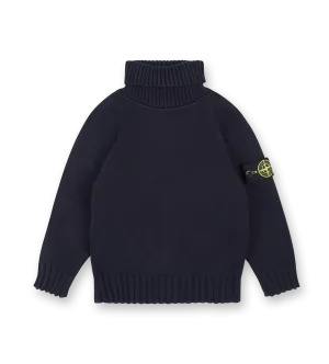 Compass Badge Sweater Navy