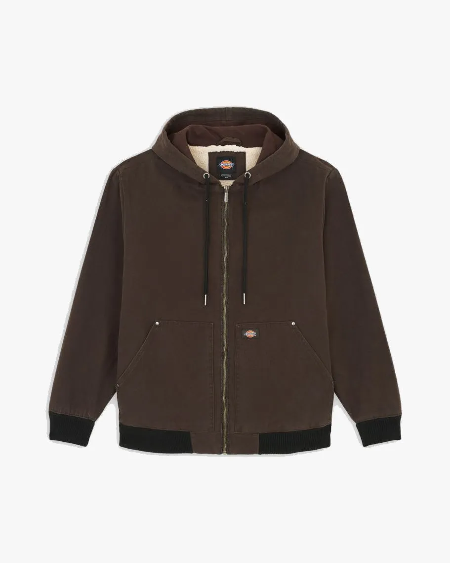 Dickies Hooded Duck Canvas Jacket - Dark Brown