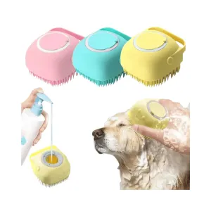 Doggy shampoo massage brush