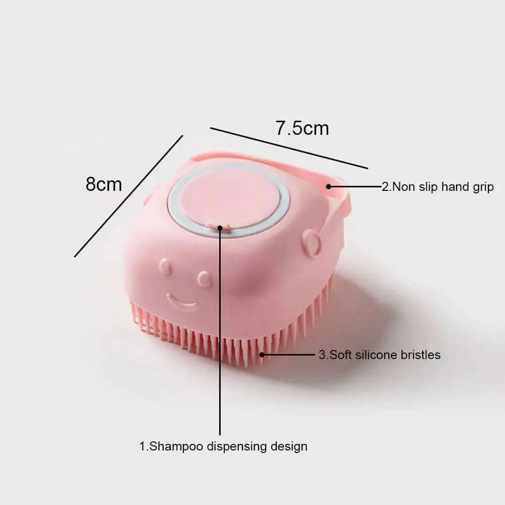 Doggy shampoo massage brush