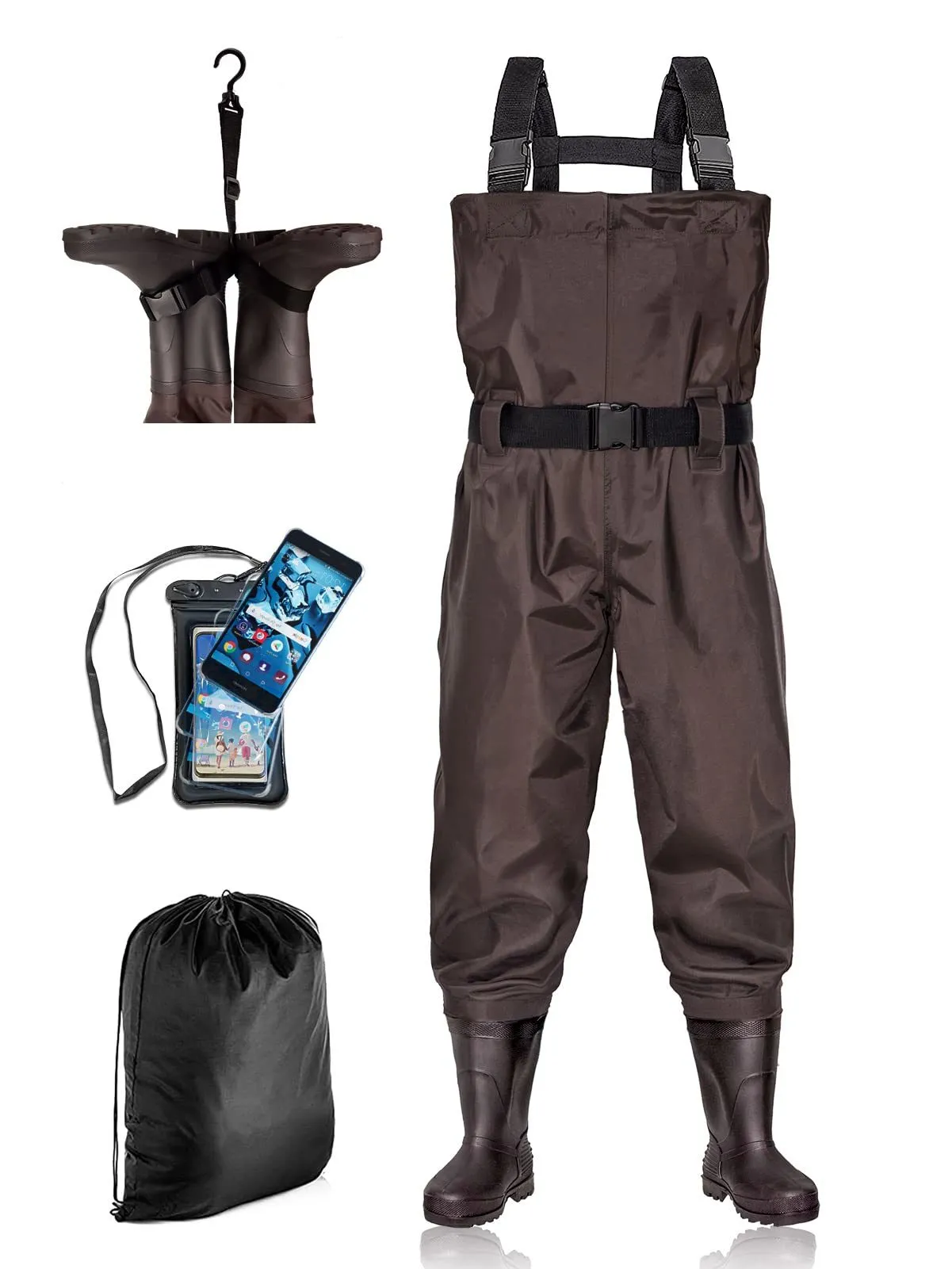 Fishing Waders Chest Waterproof Light Weight Nylon Bootfoot Waders