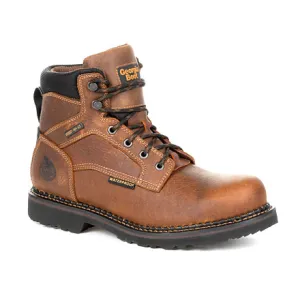 Georgia Men's 6" Giant Revamp Waterproof Steel Toe Work Boot - Brown GB00317