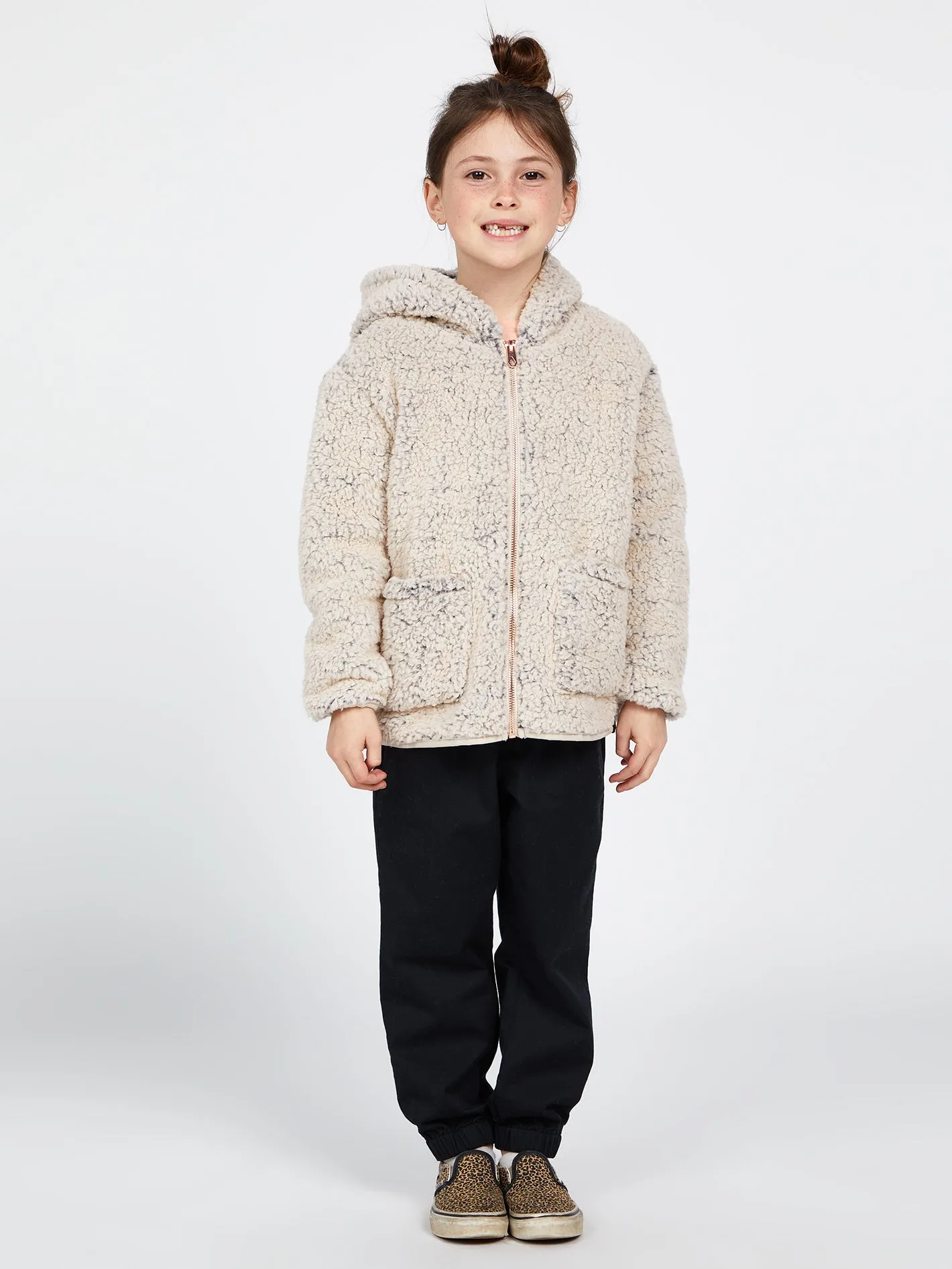 Girls Lived In Lounge Phuz Zip Up Jacket - Sand