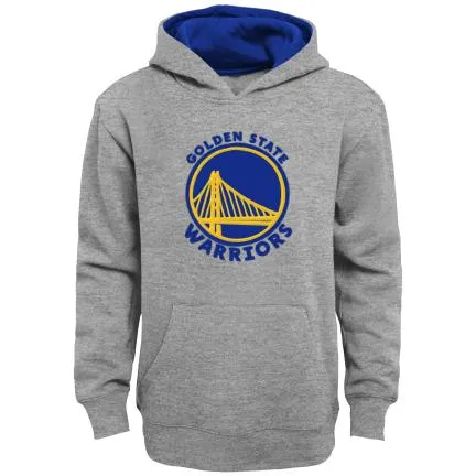 Golden State Warriors  Youth Prime Pullover Hoodie- Grey