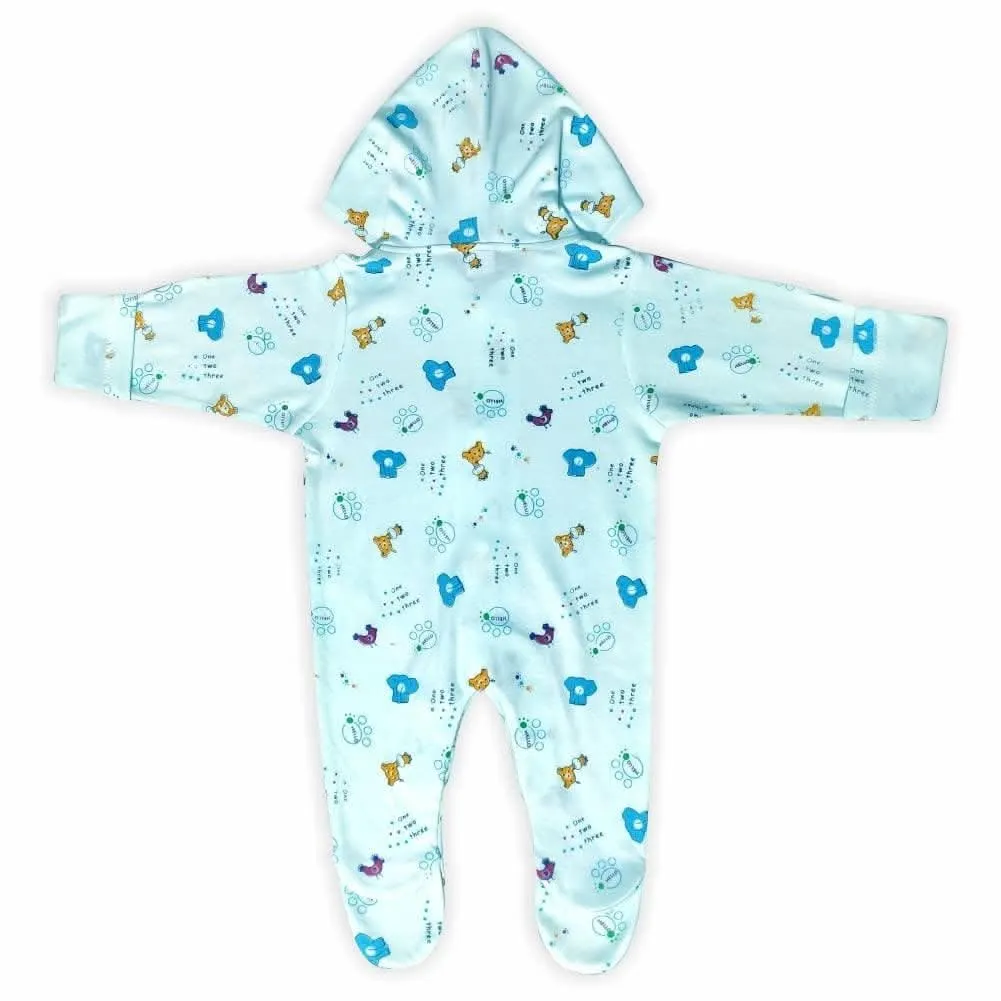 KIDS & BEBS® New Born Baby Romper baby suits for baby boy and baby girls ( blue , 3 - 6 months )