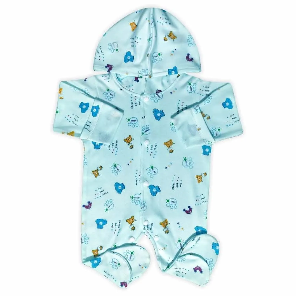 KIDS & BEBS® New Born Baby Romper baby suits for baby boy and baby girls ( blue , 3 - 6 months )