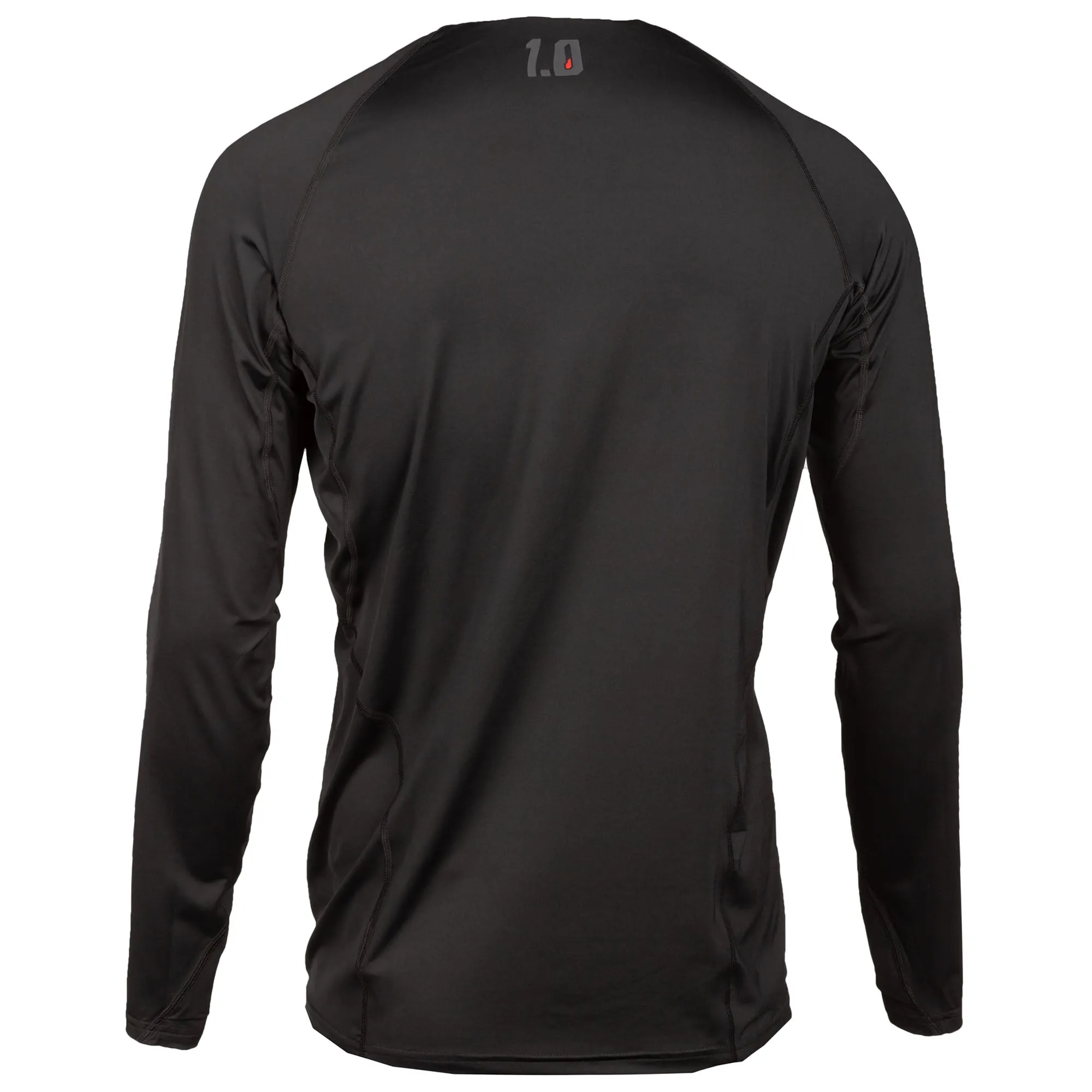 Klim  Mens Aggressor Shirt 1.0 Base Layer Moisture Wicking Athletic Fit Black