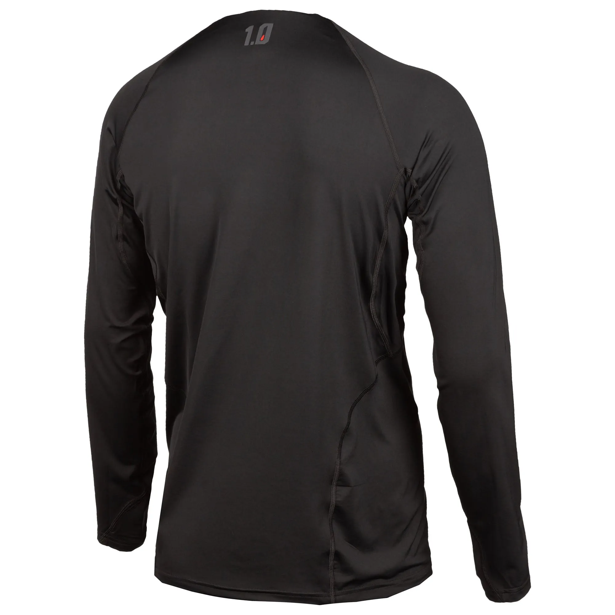 Klim  Mens Aggressor Shirt 1.0 Base Layer Moisture Wicking Athletic Fit Black