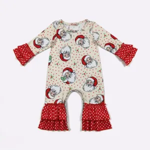 Kris Kringle Sprinkle Ruffle Romper