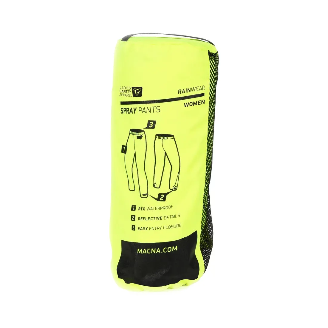 Macna Spray Ladies Rain Over Trouser Fluo Yellow