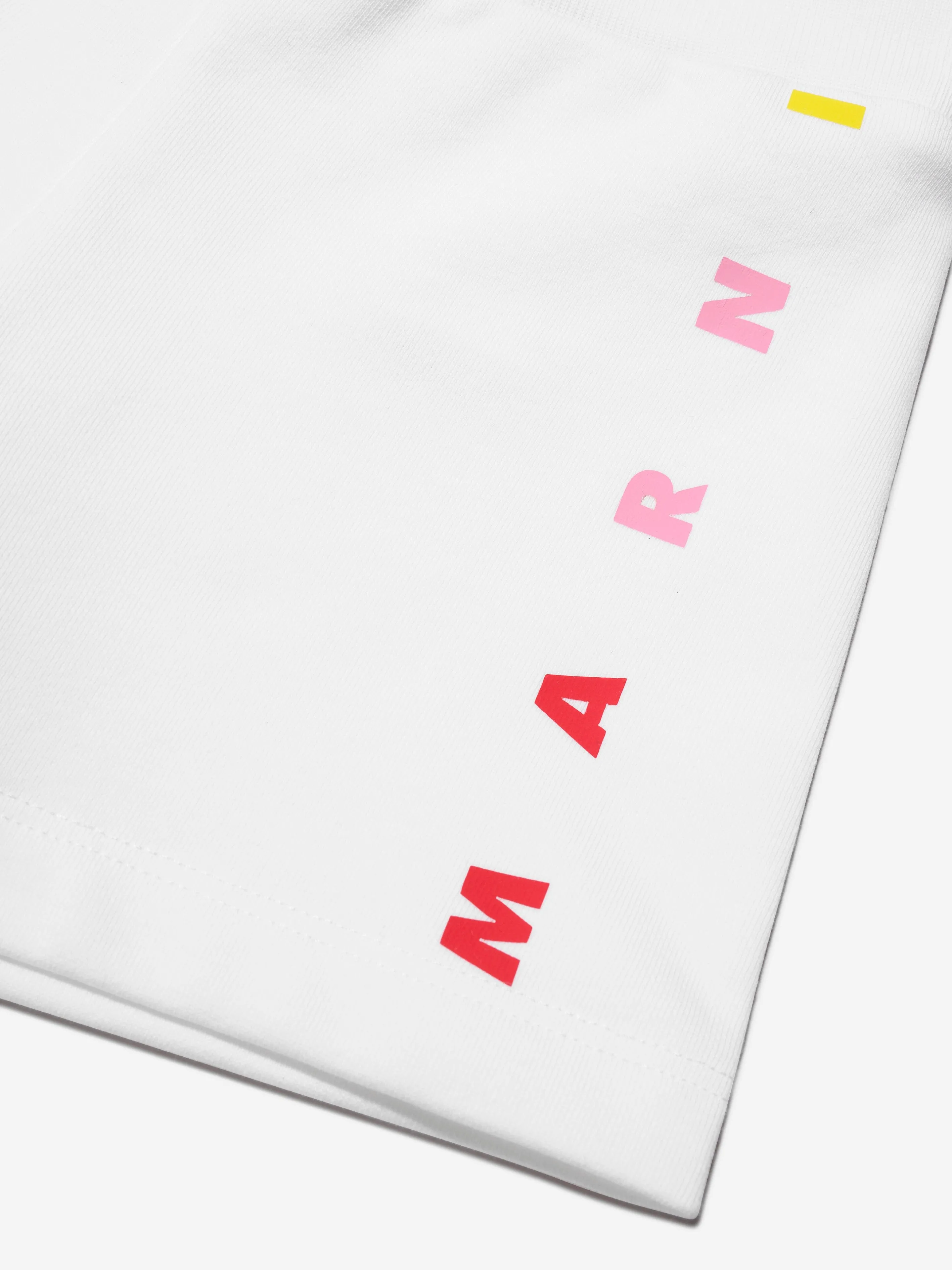 MARNI Baby Girls Logo Shorts in White