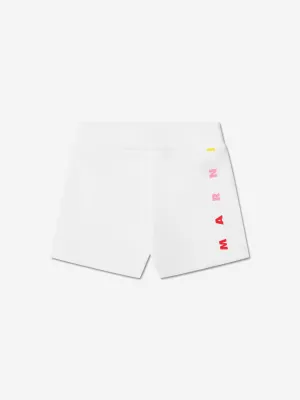 MARNI Baby Girls Logo Shorts in White