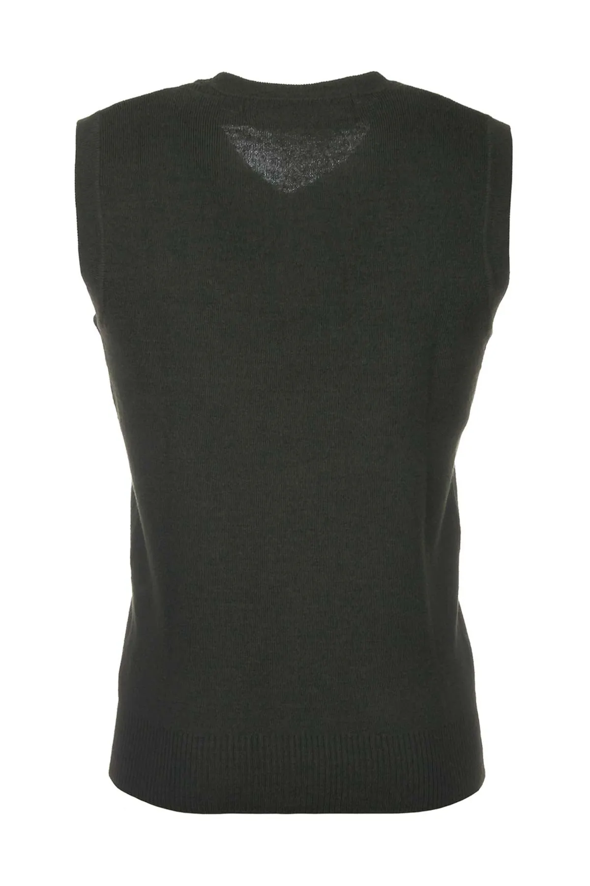 Men's Fine Knit V Neck Slipover Vest