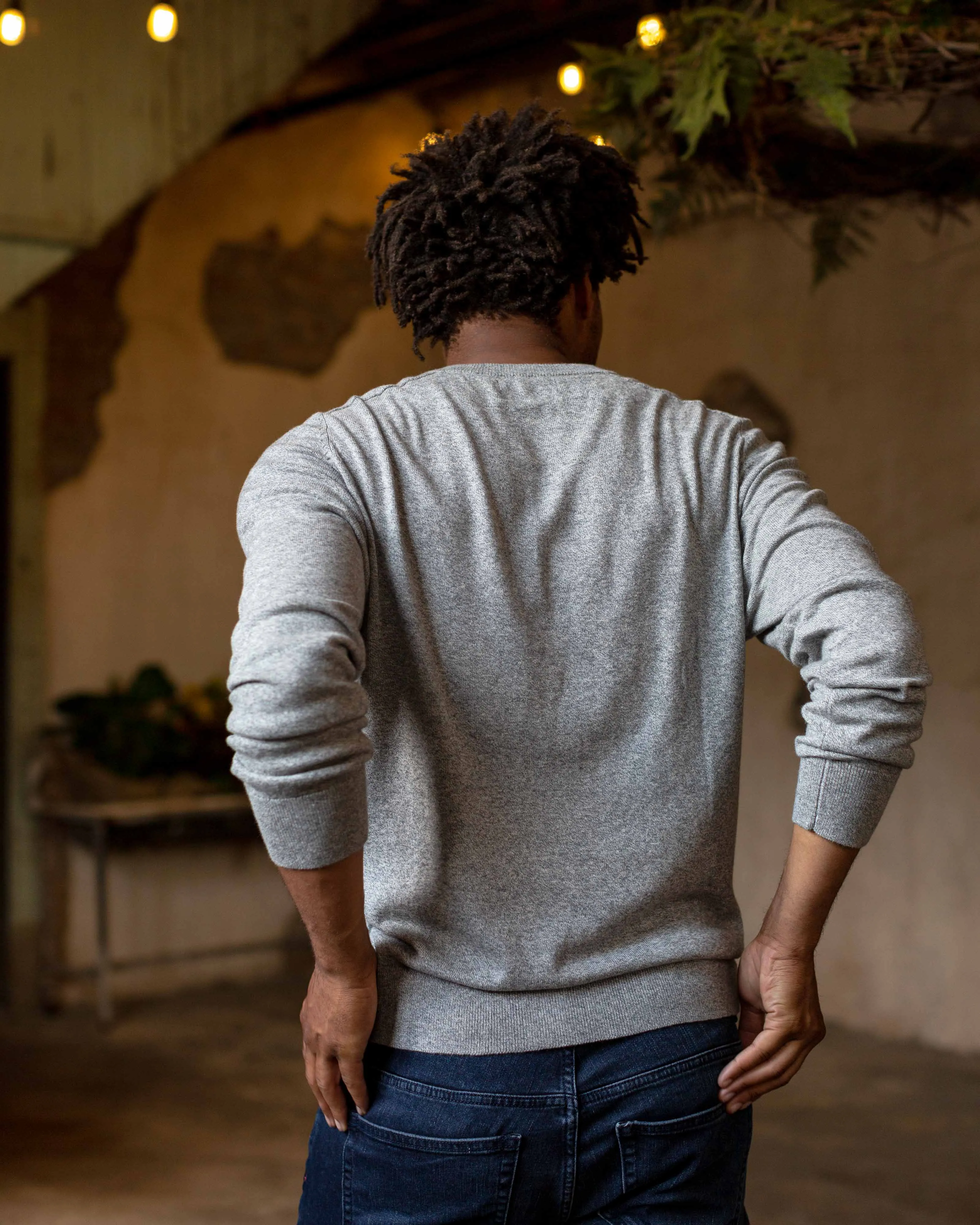 Merino Blend Sweater Henley