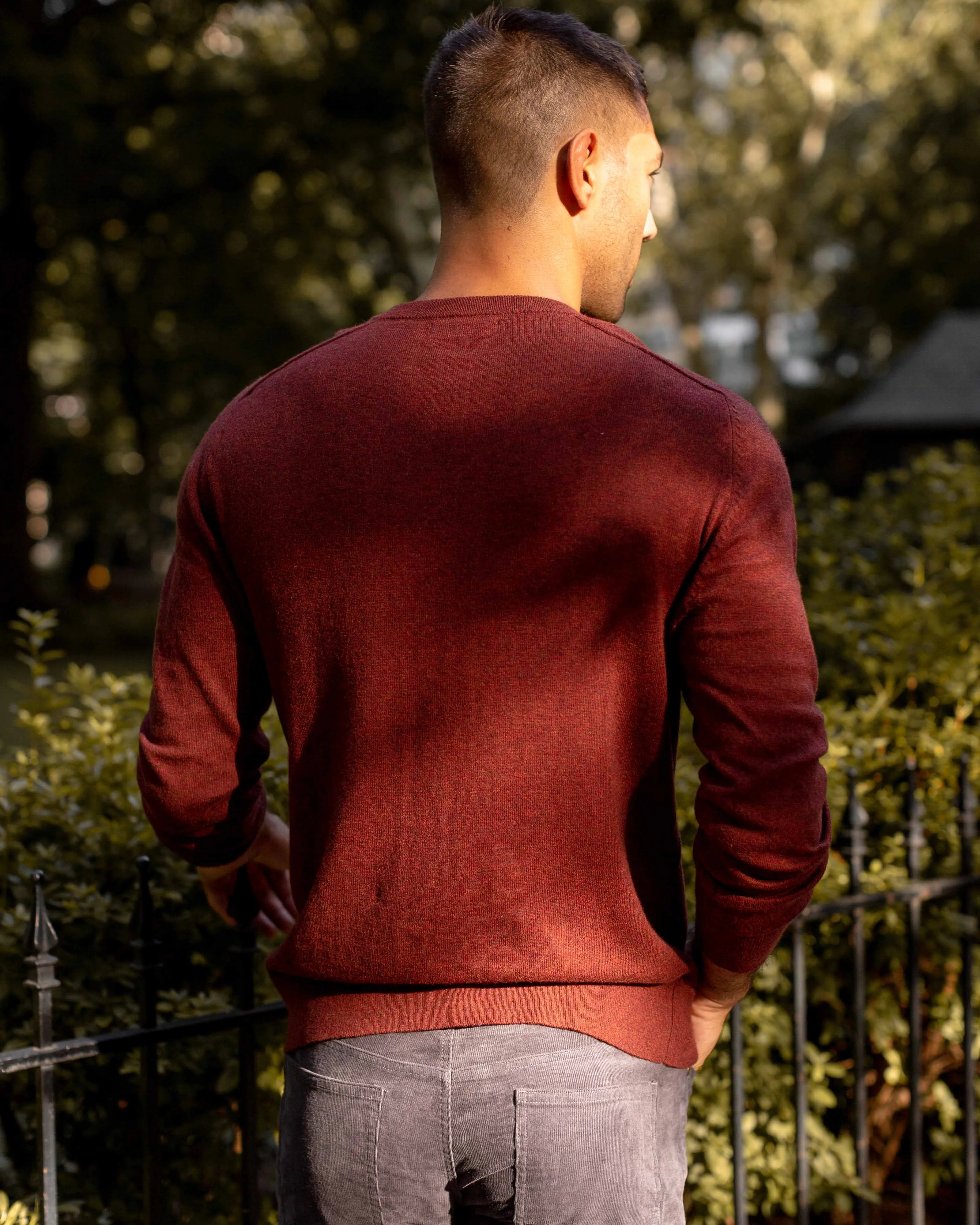 Merino Blend Sweater Henley