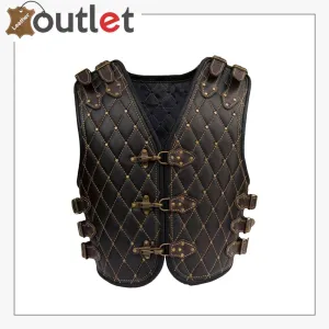 Motorcycle Biker Genuine Leather Stylish Vest