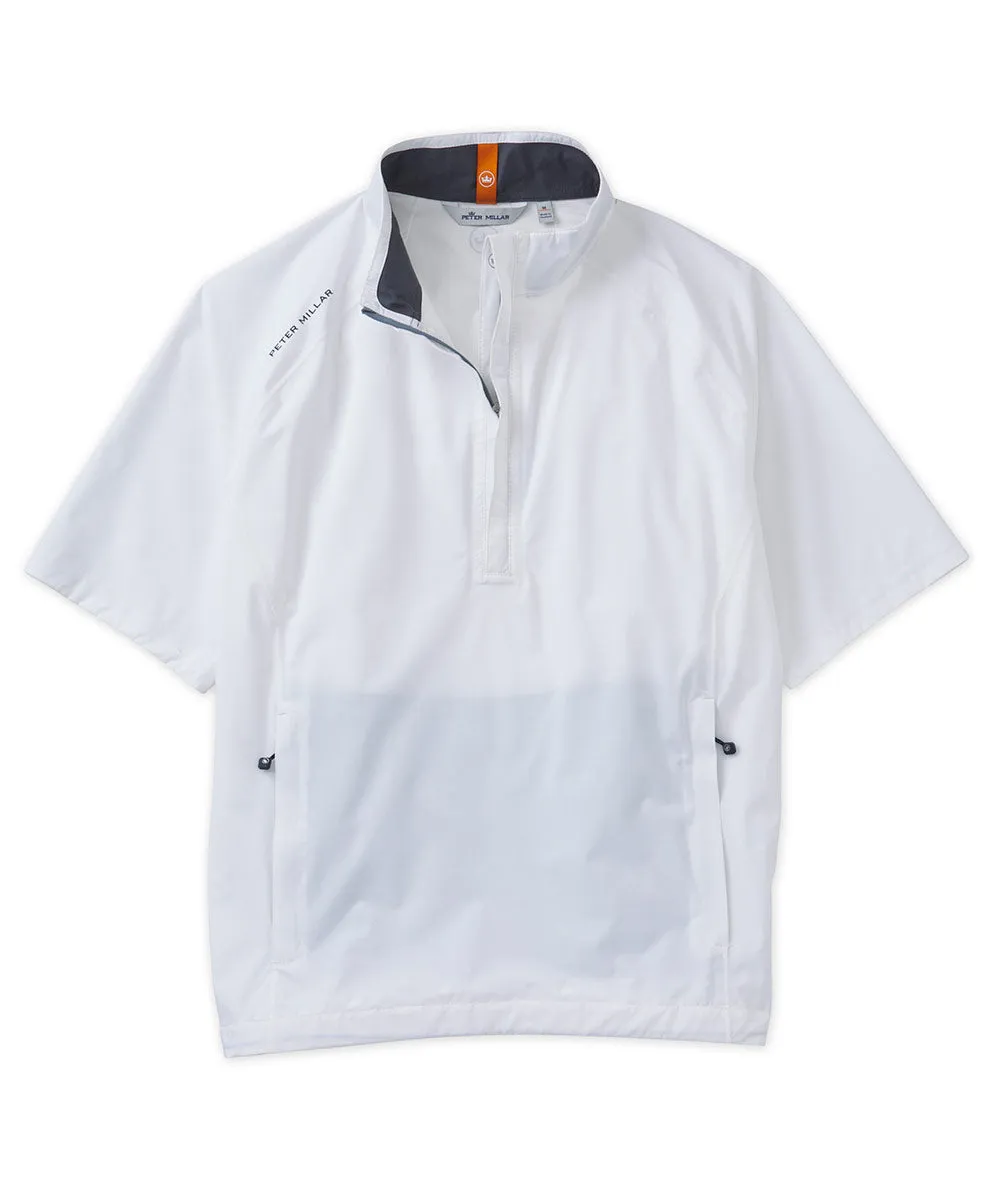 Peter Millar Shield Short Sleeve Half-Zip Wind Shirt