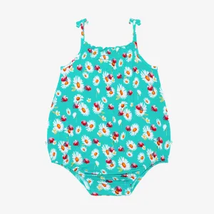 Posh Peanut Spaghetti Strap Bubble Romper - Ladybug