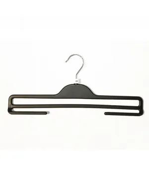 Solid Plastic Durable Hanger For Coats/ Clothes Multiple Purpose Glcb722-B (Asd)-Black