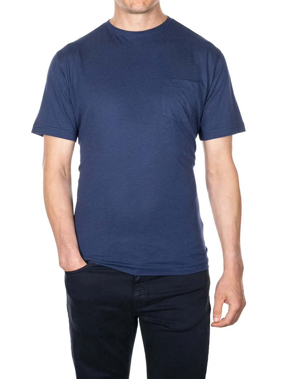 Summer Soft Pocket T Shirt Atlantic Blue