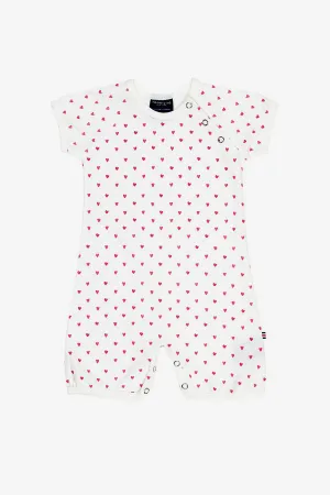 Toobydoo Sweetheart Baby Girls Romper