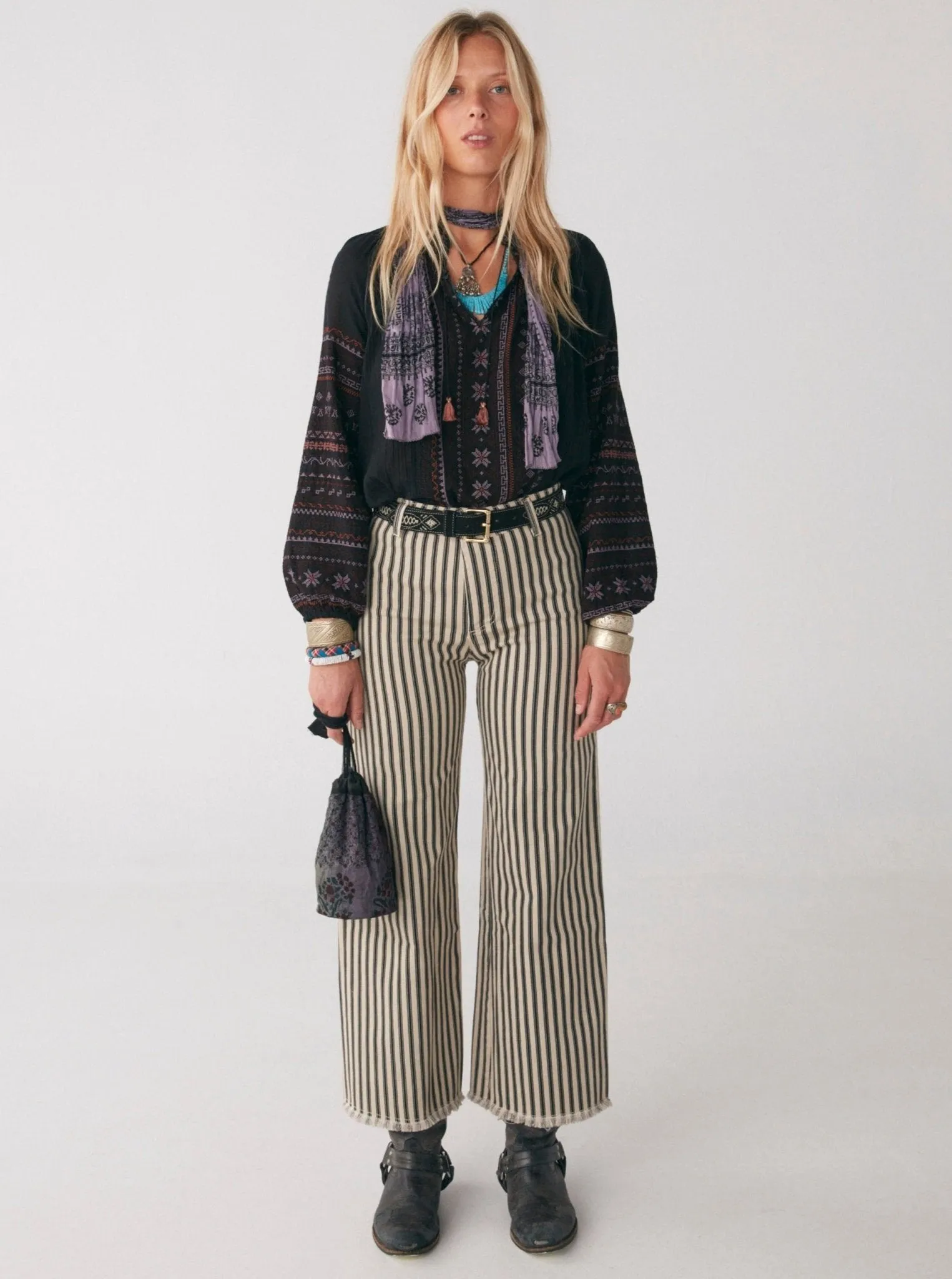 Twiggy Pant - Oona Chaplin Stripes