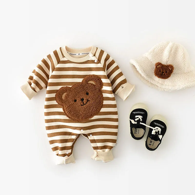 Winter Baby Rompers/  Jumpsuits Bear Outfit