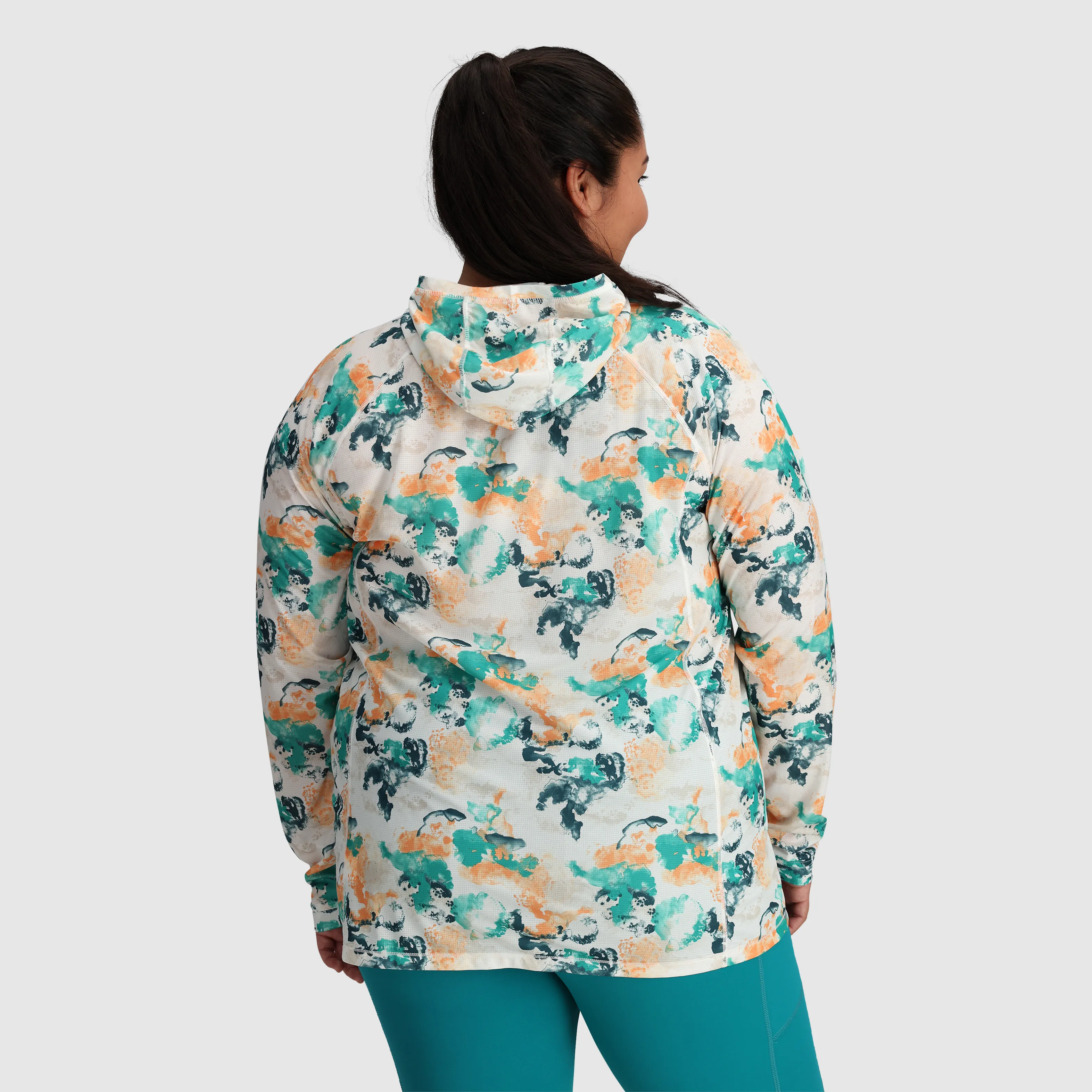 Women's Echo Printed Hoodie-Plus