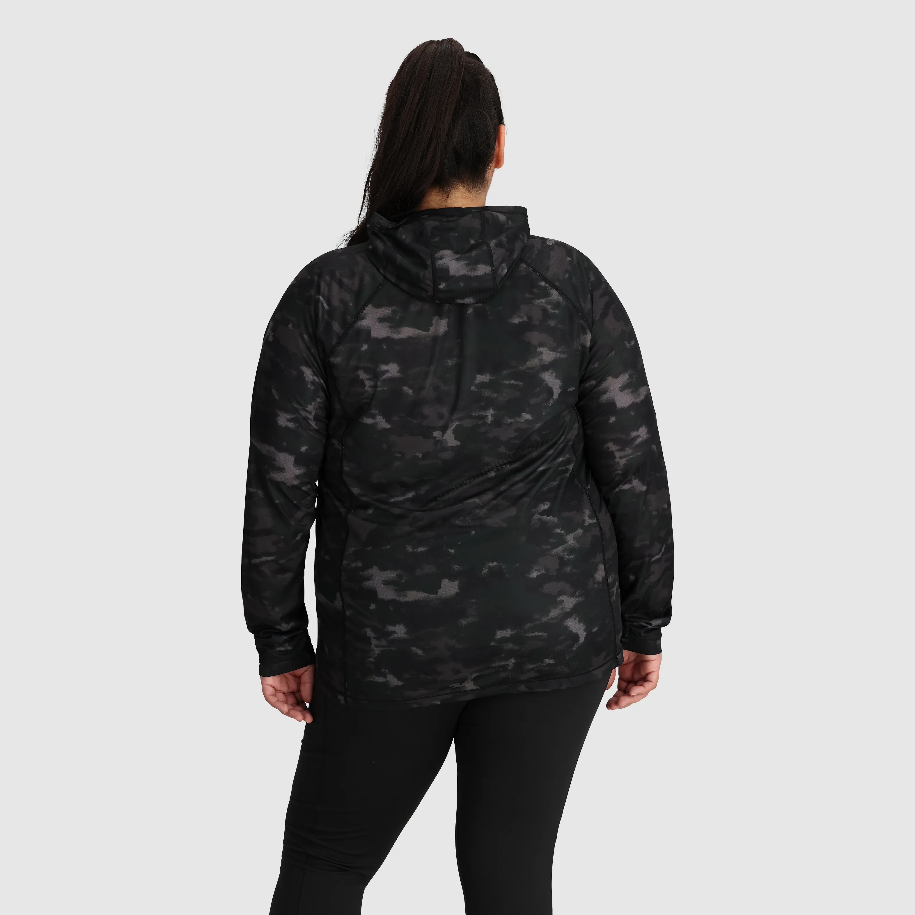 Women's Echo Printed Hoodie-Plus